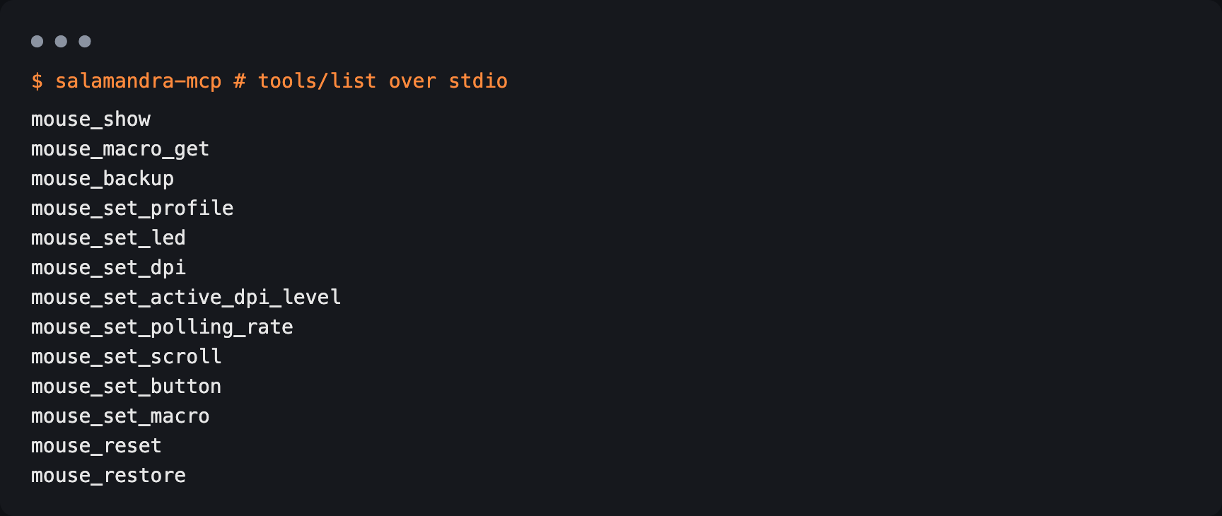 MCP server tools